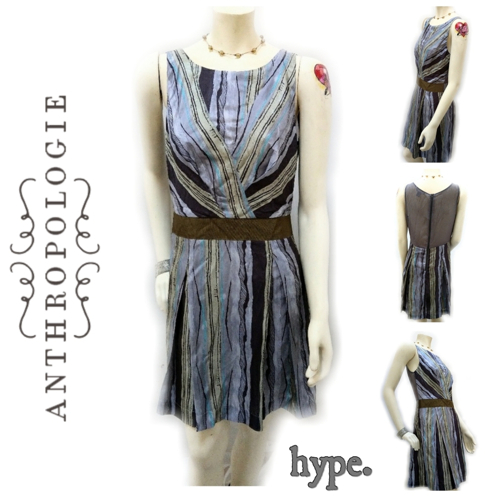 { Anthropologie } hype Silk Dress size 8